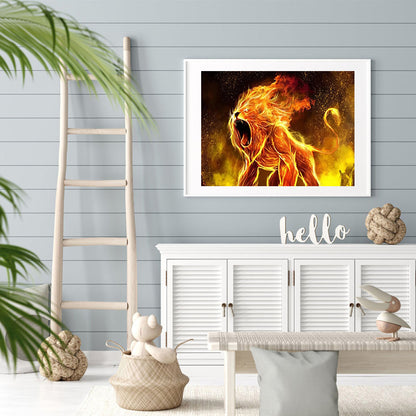 Lion - Full Square Drill Diamond Painting 40*30CM