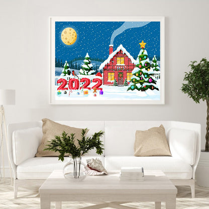 New Year - Full Round Drill Diamond Painting 50*40CM