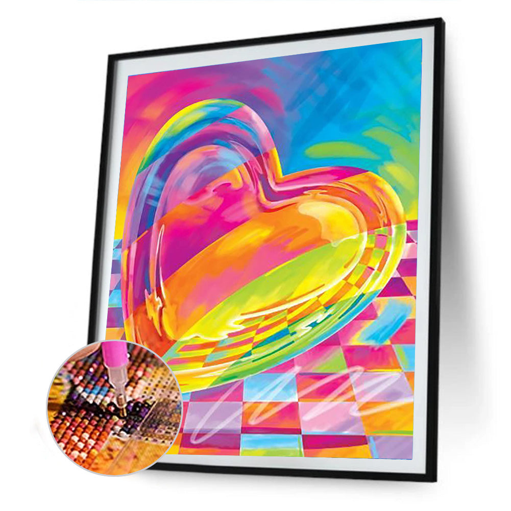 Love Heart - Full Round Drill Diamond Painting 30*40CM