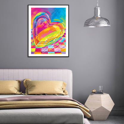 Love Heart - Full Round Drill Diamond Painting 30*40CM