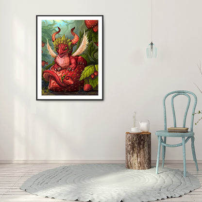 Fruit Dinosaur - Full Round Drill Diamond Painting 30*40CM