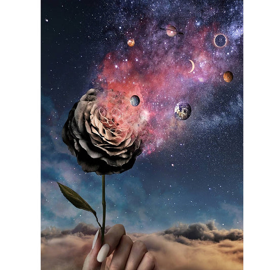 Starry Moon - Full Round Drill Diamond Painting 30*40CM