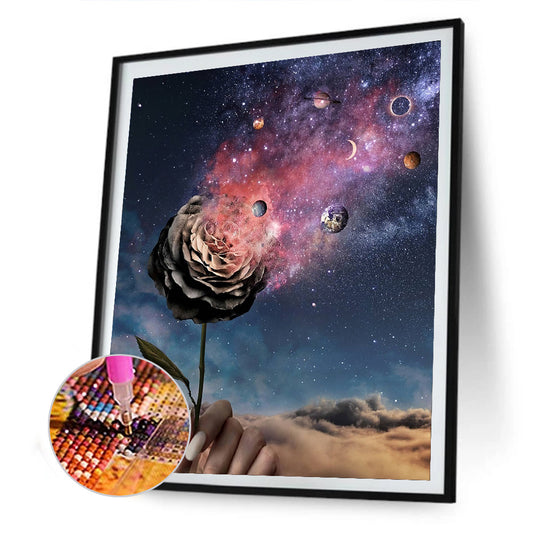 Starry Moon - Full Round Drill Diamond Painting 30*40CM