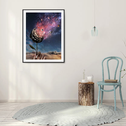 Starry Moon - Full Round Drill Diamond Painting 30*40CM