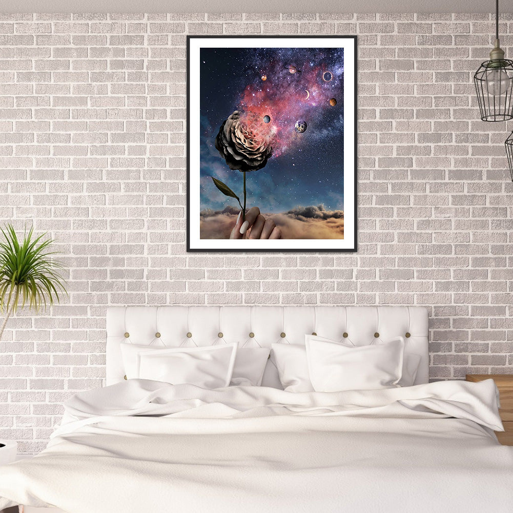 Starry Moon - Full Round Drill Diamond Painting 30*40CM