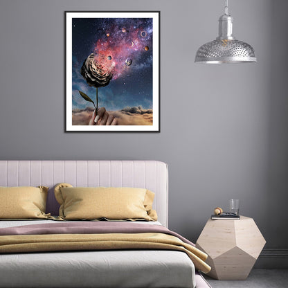 Starry Moon - Full Round Drill Diamond Painting 30*40CM