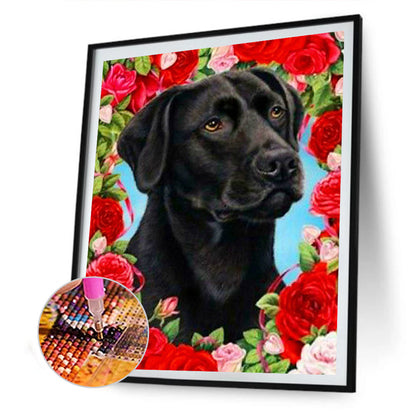 Rose Frame - Full Round Drill Diamond Painting 30*40CM