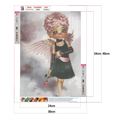 Angel Doll - Full Round Drill Diamond Painting 30*40CM