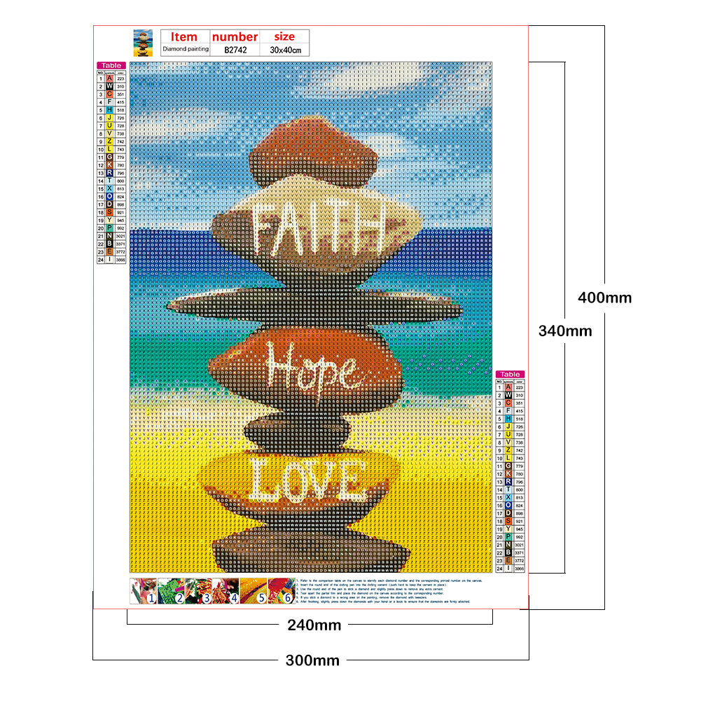 Wooden Sign - Full Round Drill Diamond Painting 30*40CM