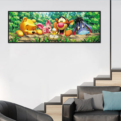 Cartoon Family - Full Round Drill Diamond Painting 90*30CM