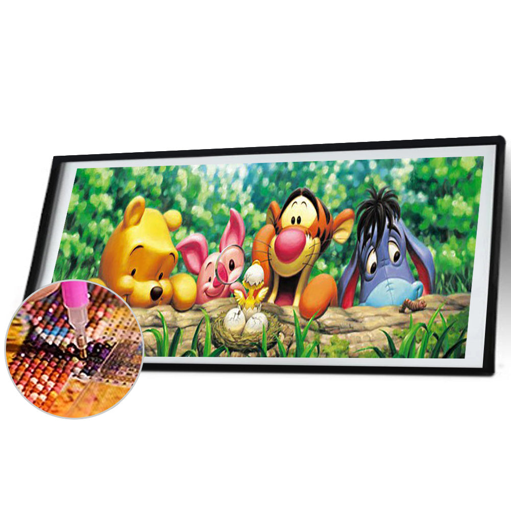 Cartoon Family - Full Round Drill Diamond Painting 90*30CM