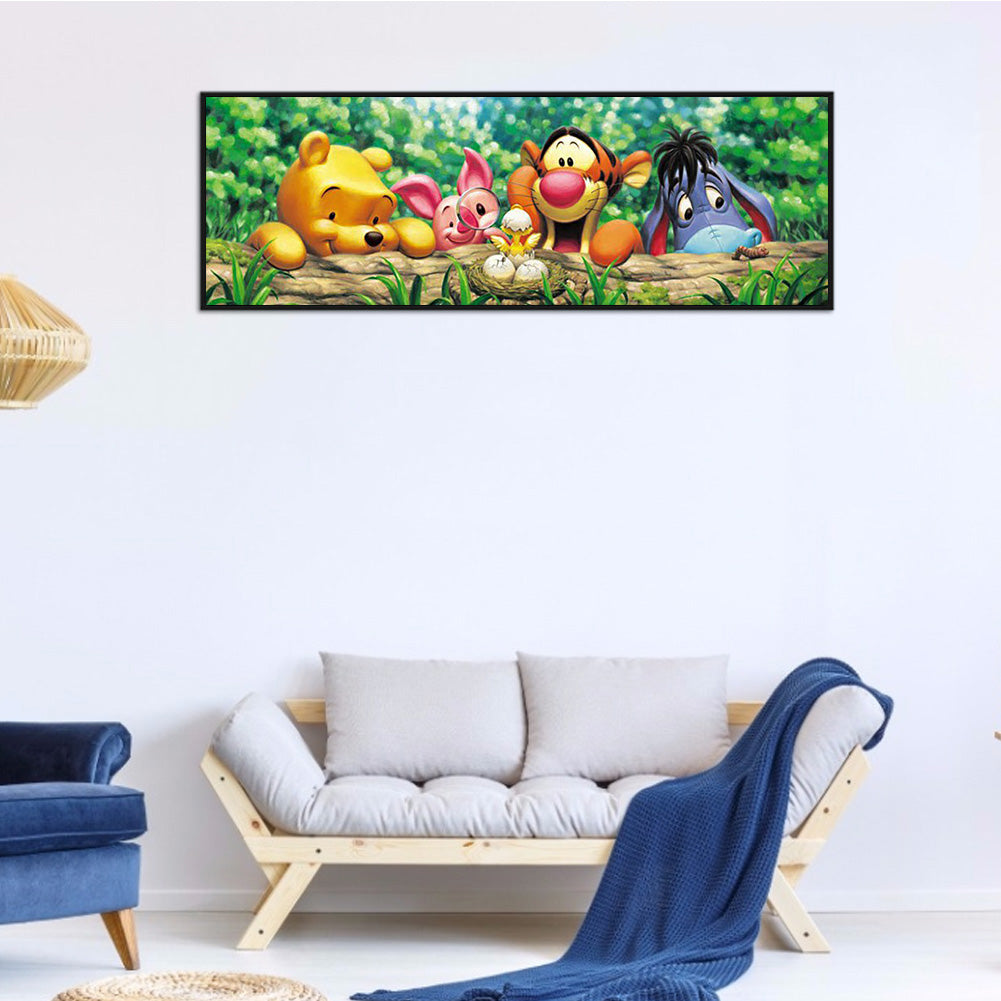 Cartoon Family - Full Round Drill Diamond Painting 90*30CM