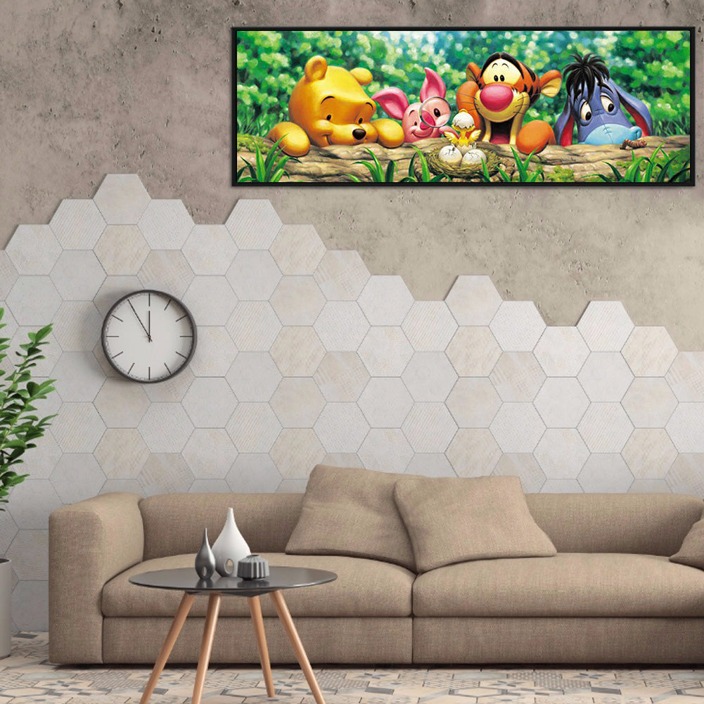 Cartoon Family - Full Round Drill Diamond Painting 90*30CM