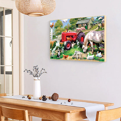 Farm - Full Round Drill Diamond Painting 55*40CM