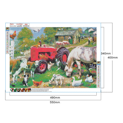 Farm - Full Round Drill Diamond Painting 55*40CM