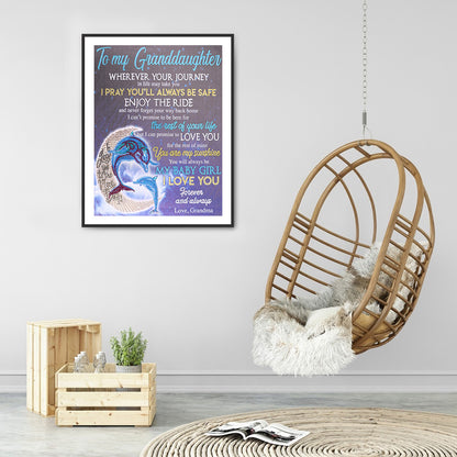 English Letter - Special Shaped Drill Diamond Painting 40*50CM