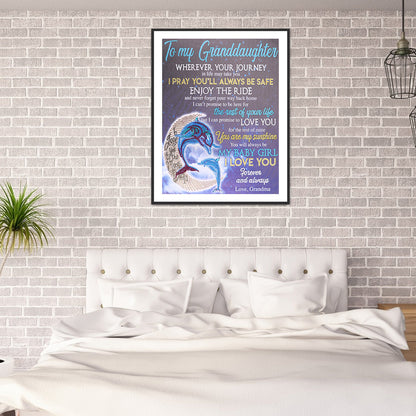 English Letter - Special Shaped Drill Diamond Painting 40*50CM