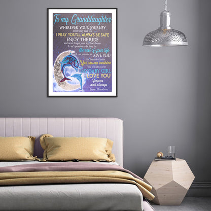 English Letter - Special Shaped Drill Diamond Painting 40*50CM