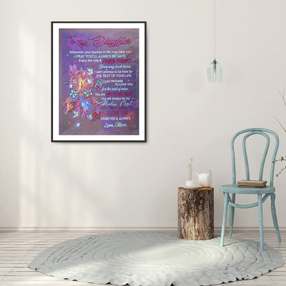 English Letter - Special Shaped Drill Diamond Painting 40*50CM