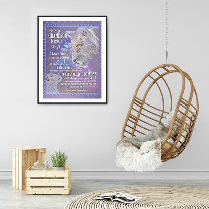 English Letter - Special Shaped Drill Diamond Painting 40*50CM