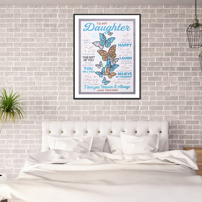 English Letter - Special Shaped Drill Diamond Painting 40*50CM