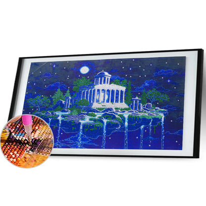 Moon Shrine - Special Shaped Drill Diamond Painting 75*45CM
