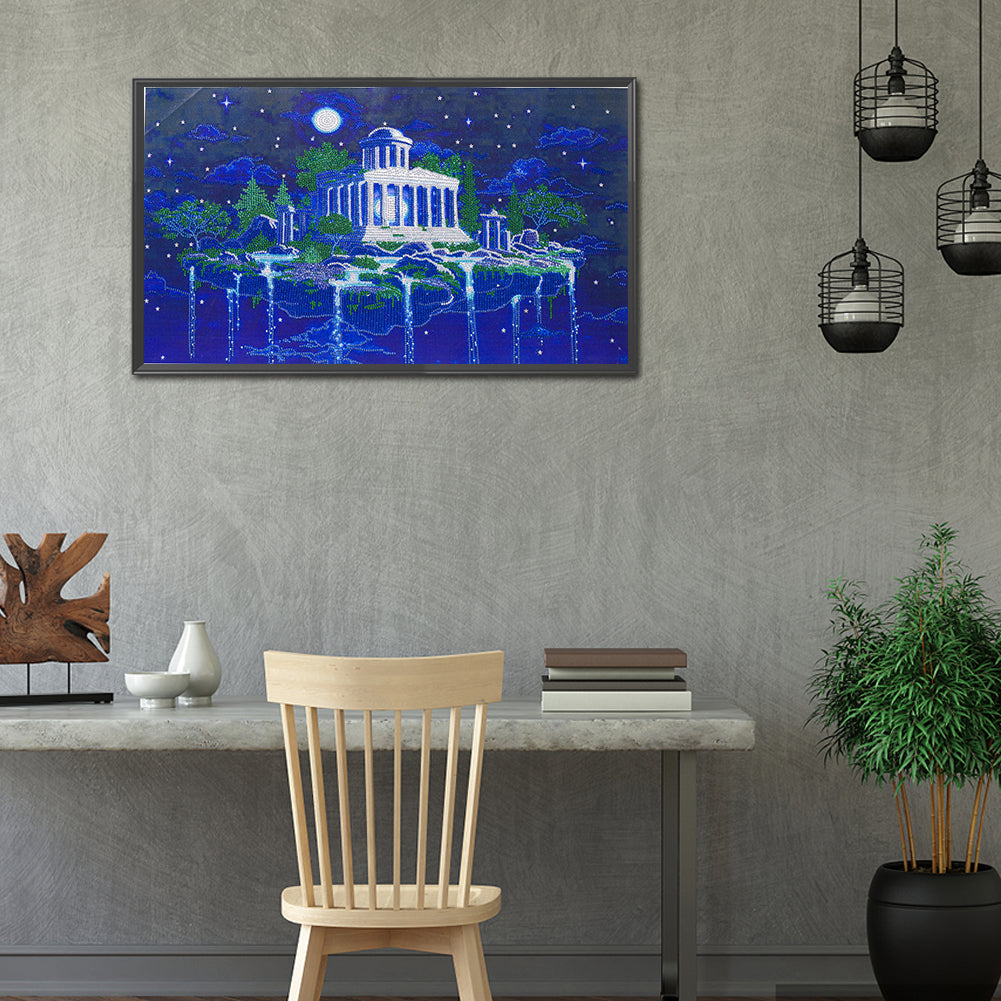 Moon Shrine - Special Shaped Drill Diamond Painting 75*45CM