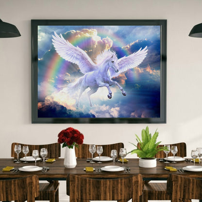 Rainbow Horse - Full Round Drill Diamond Painting 40*30CM