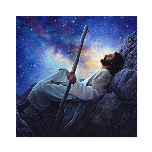 Sky Jesus - Full Round Drill Diamond Painting 30*30CM