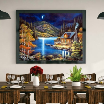 Mountain River - Full Round Drill Diamond Painting 50*40CM