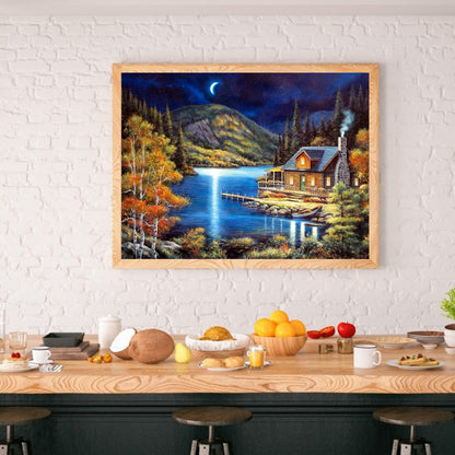 Mountain River - Full Round Drill Diamond Painting 50*40CM