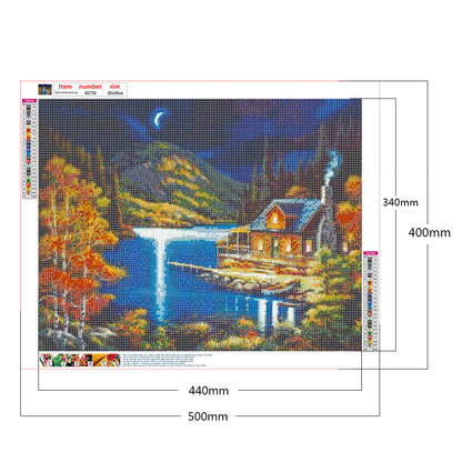 Mountain River - Full Round Drill Diamond Painting 50*40CM