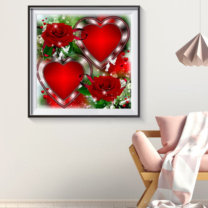 Love Rose - Full Round Drill Diamond Painting 30*30CM