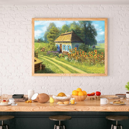 Village House - Full Round Drill Diamond Painting 50*40CM