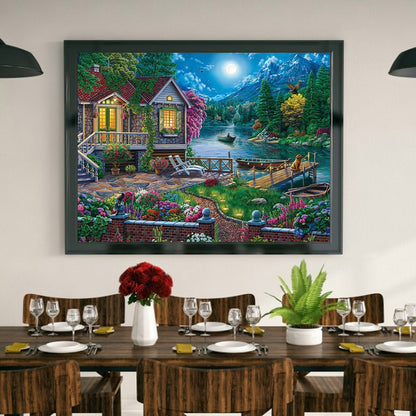 Scenery House - Full Round Drill Diamond Painting 50*40CM