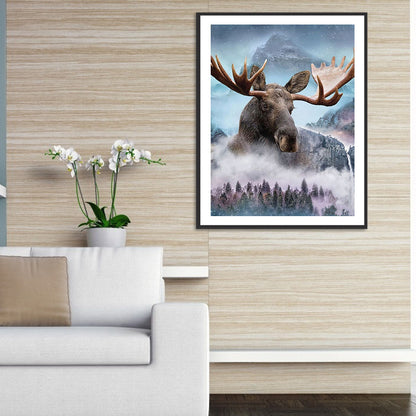 Misty Hippo - Full Round Drill Diamond Painting 30*40CM
