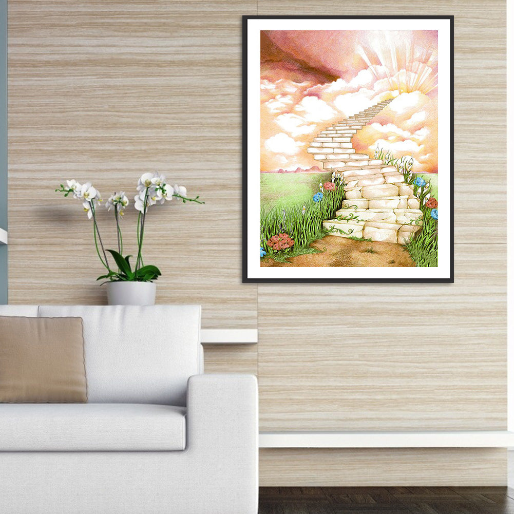 Sky Road - Full Round Drill Diamond Painting 30*40CM