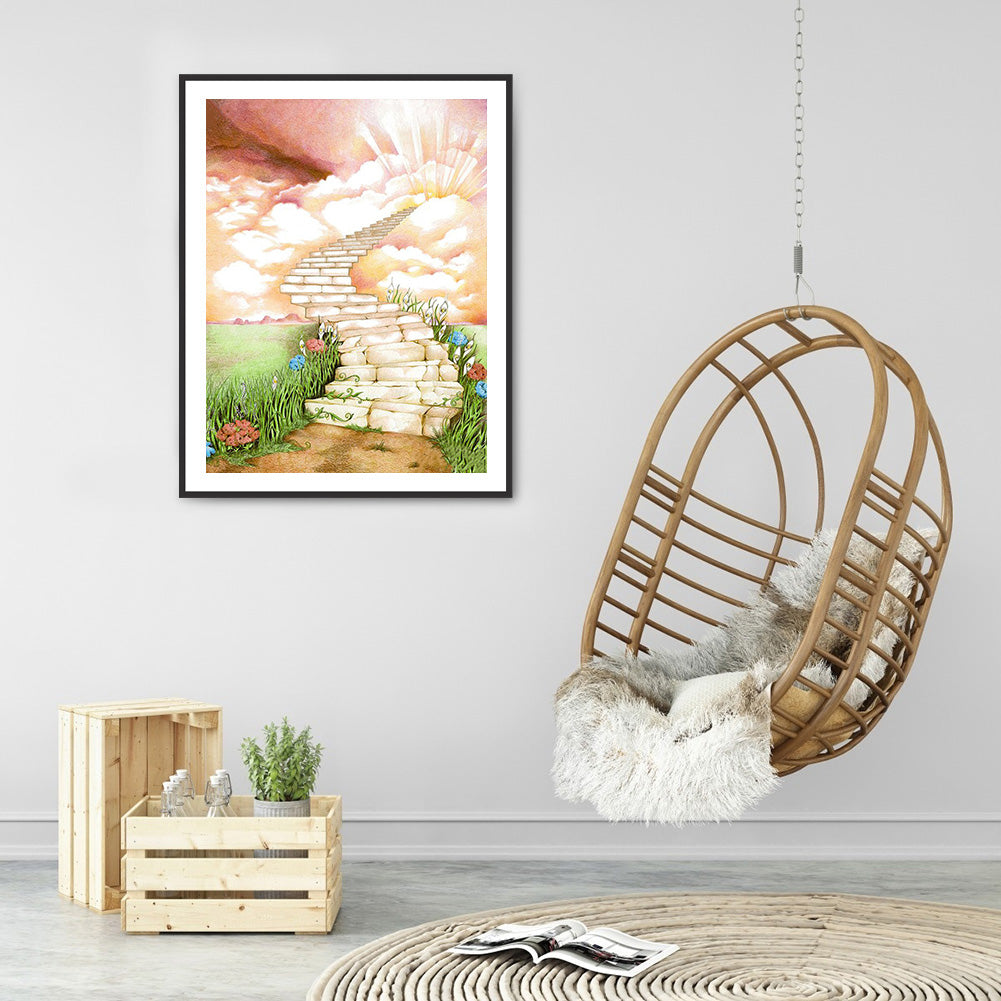 Sky Road - Full Round Drill Diamond Painting 30*40CM