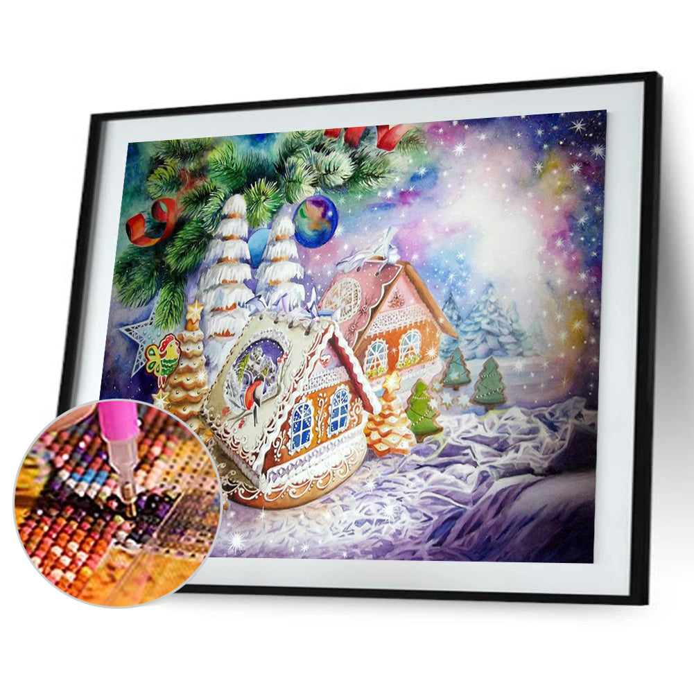 Dessert House - Full Round Drill Diamond Painting 50*40CM