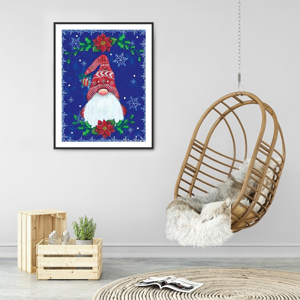 Red Gnome - Full Round Drill Diamond Painting 30*40CM