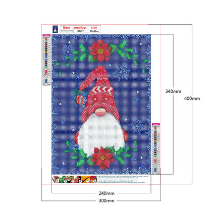 Red Gnome - Full Round Drill Diamond Painting 30*40CM