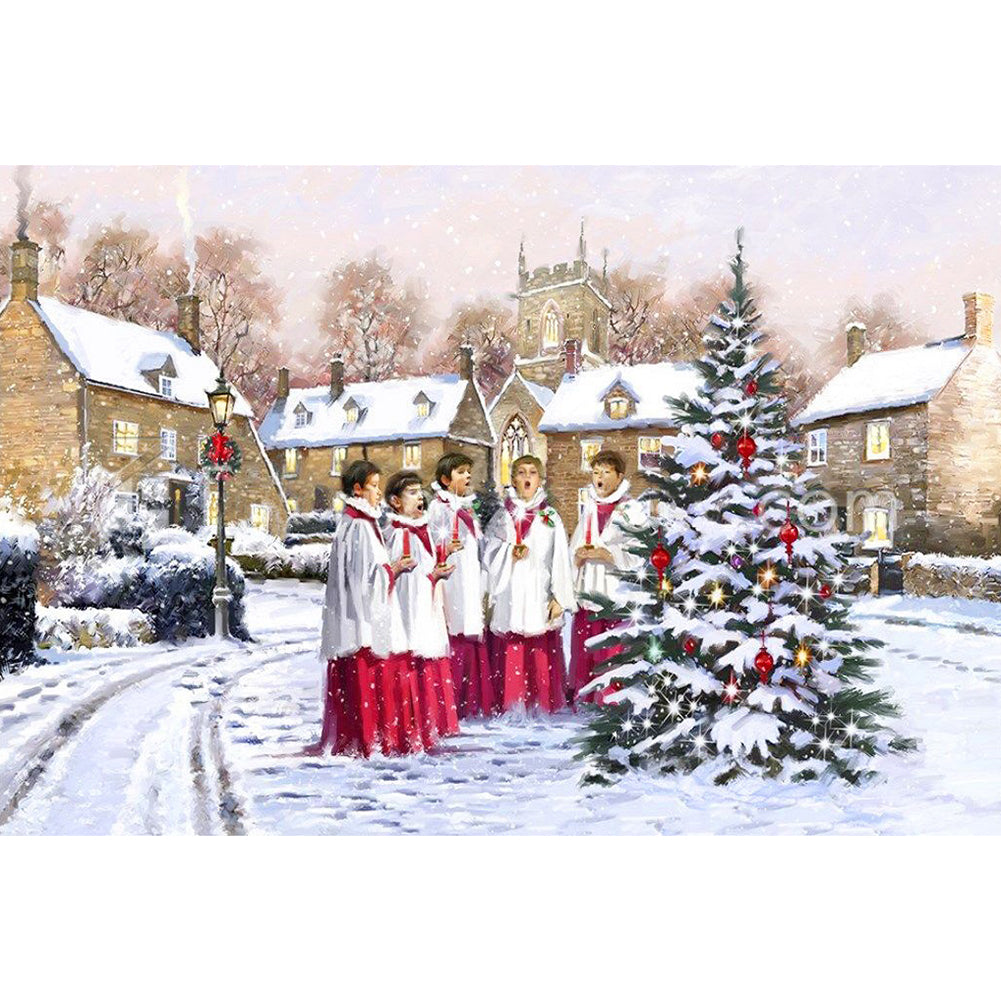 Christmas Choir - Full Round Drill Diamond Painting 60*40CM