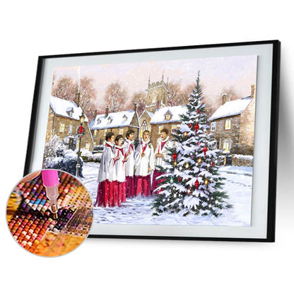 Christmas Choir - Full Round Drill Diamond Painting 60*40CM