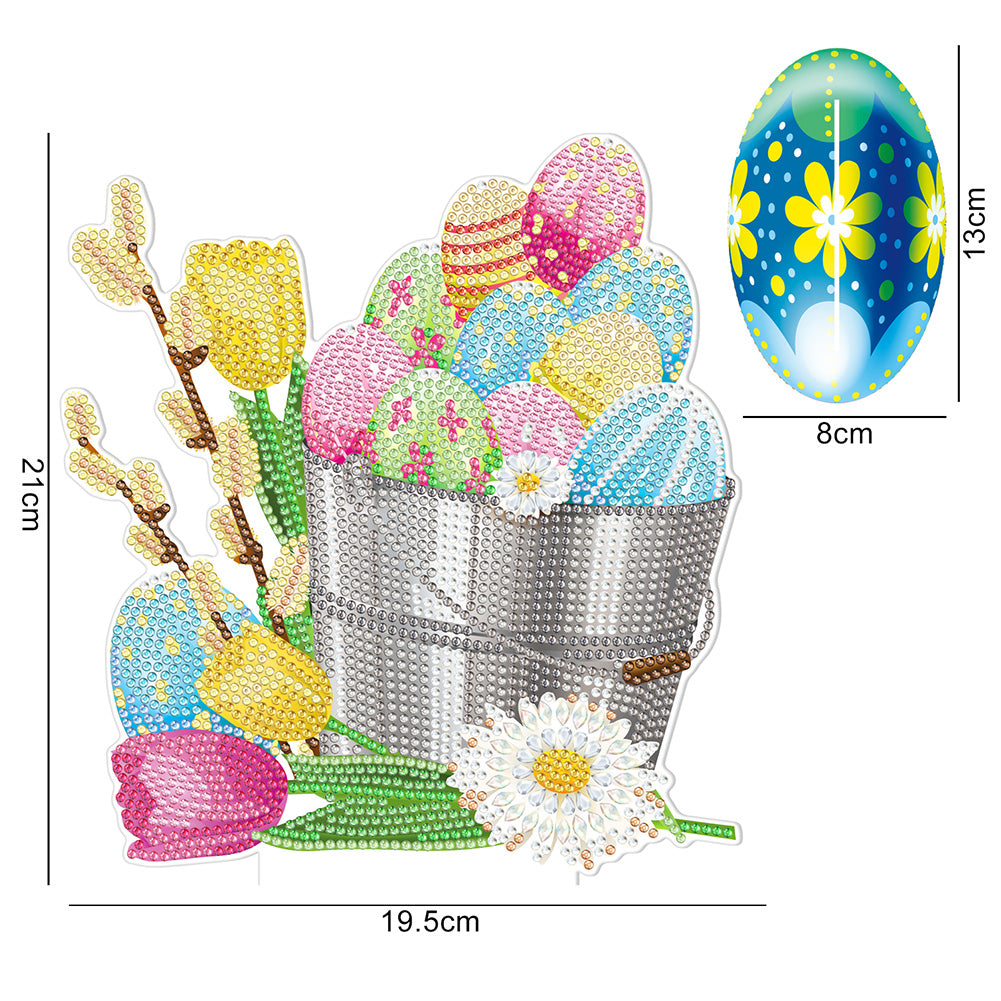 5D Diamond Painting Desktop Ornament DIY Easter Rhinestone Mosaic Crafts