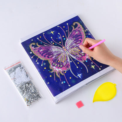 2x Diamond Painting Tray Leaf-shaped Rhinestone Drill Plate DIY Craft Tools