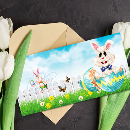 8pcs Diamond Painting Greeting Cards 5D DIY Special-shaped Drill Postcards