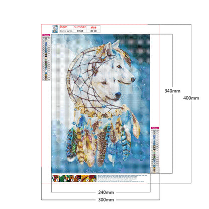 Dream Catcher - Full Round Drill Diamond Painting 30*40CM