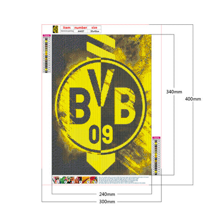 Team Badge - Full Round Drill Diamond Painting 30*40CM
