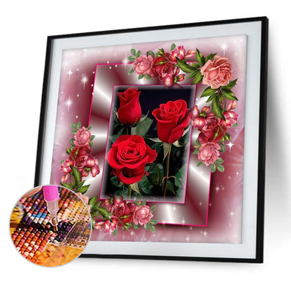 Love Rose - Full Round Drill Diamond Painting 30*30CM