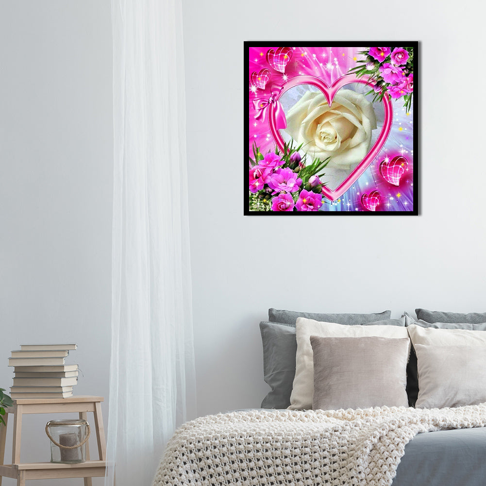 Love Rose - Full Round Drill Diamond Painting 30*30CM